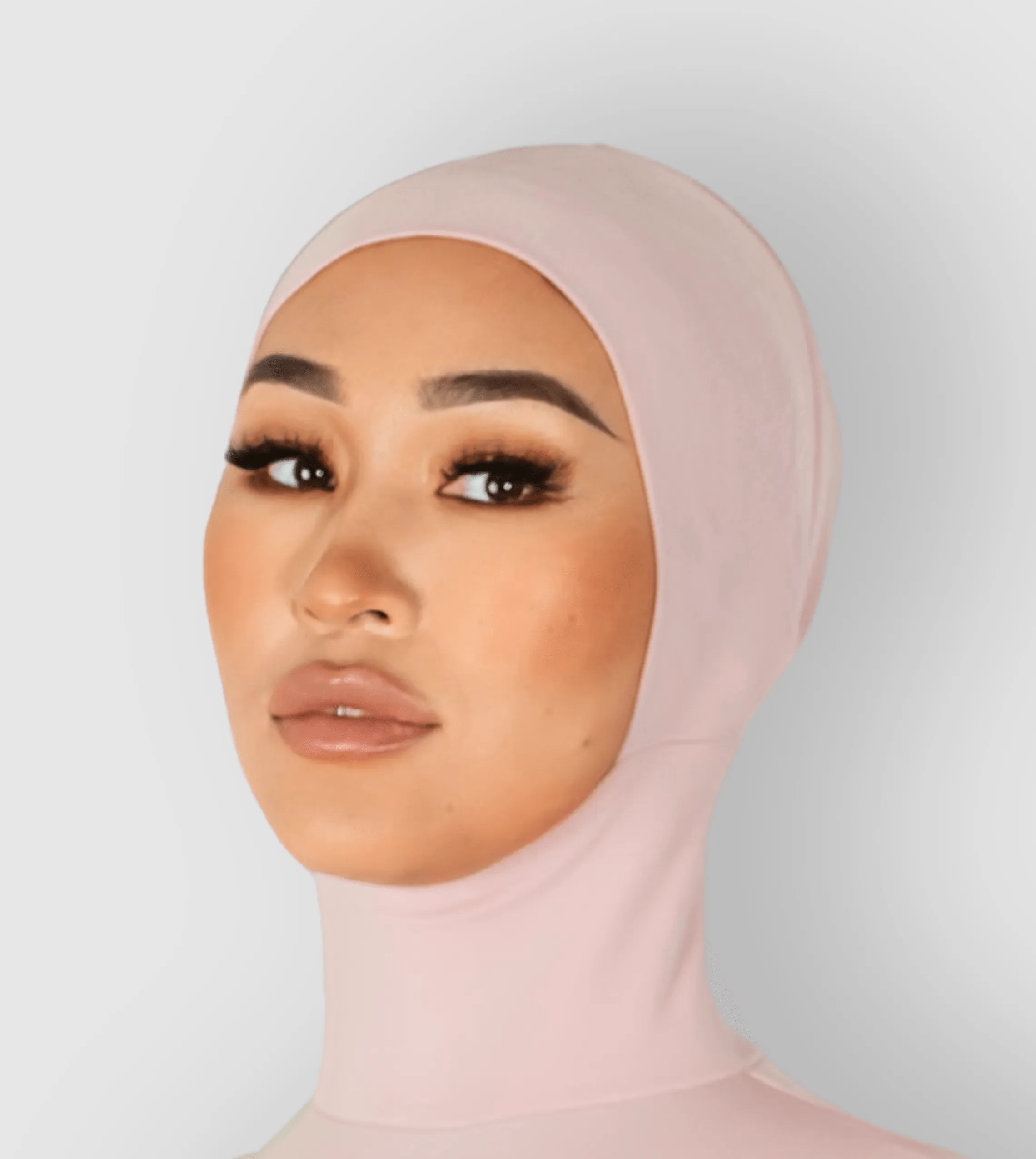 RUUQ Bodysuit Sleeveless with Hijab Cap - Strawberry Cream