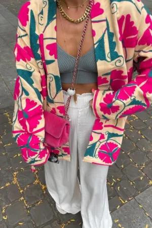 Sissel Edelbo - Marlene Suzani Jacket SE 423 - Suzy Bright Pink