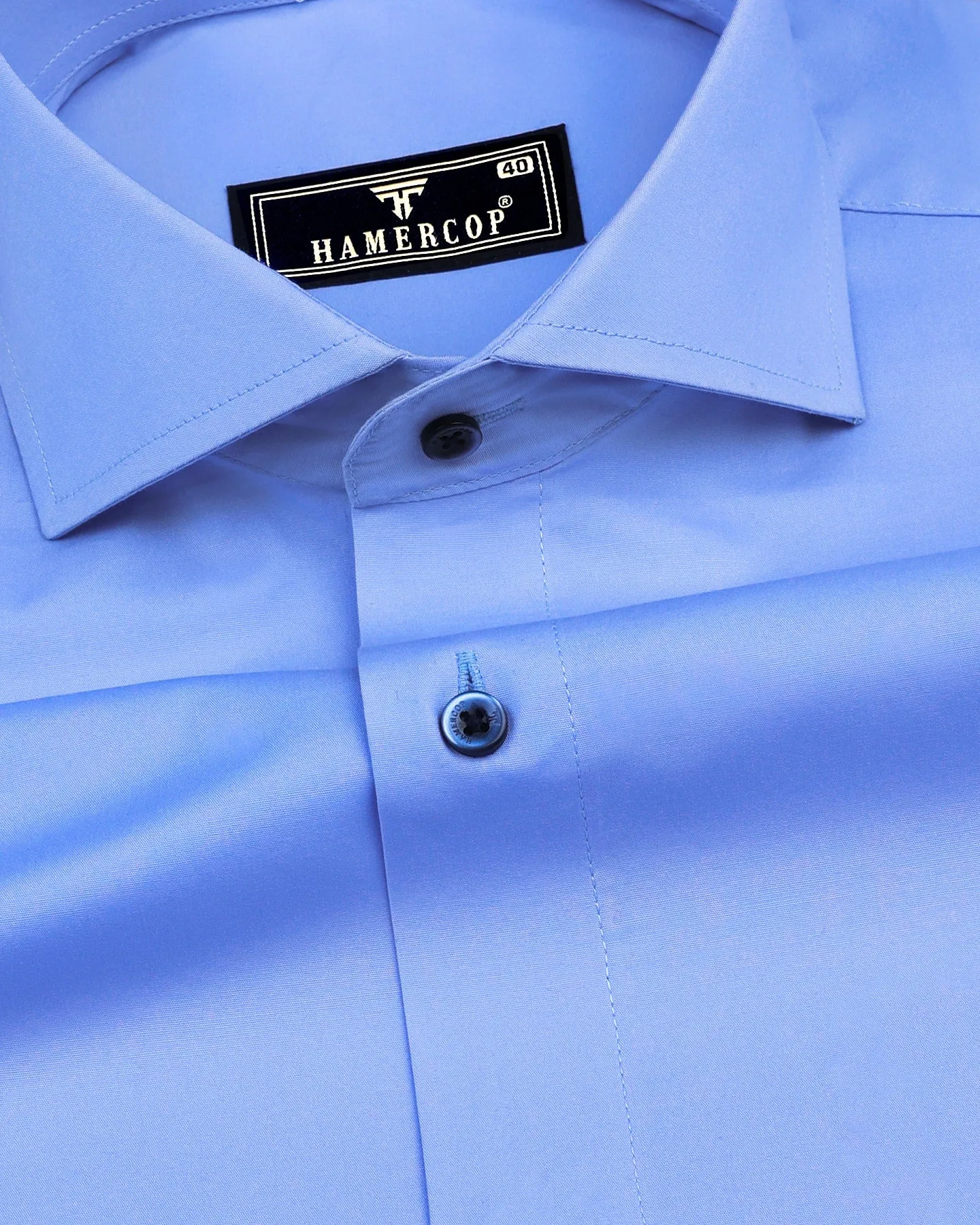 SkyBlue Soft Touch Poplin Premium Cotton Formal Shirt