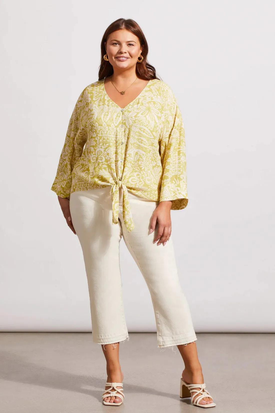 TR7266o Button Front Blouse