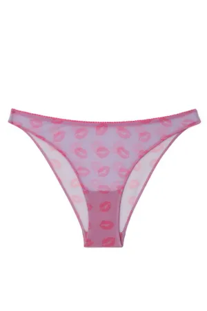 Understatement Underwear - Mesh Bikini Briefs - Electric Lilac/Neon Pink