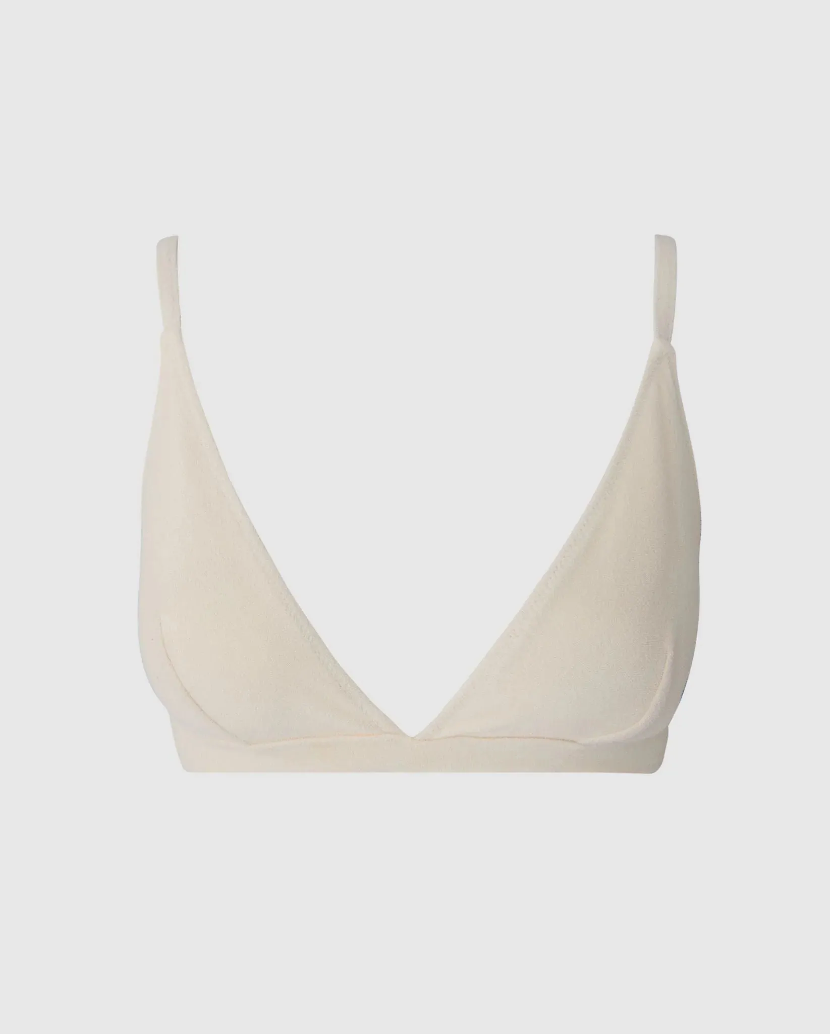 Understatement Underwear - Triangle Bikini Top - Cream